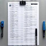 Checklist for BMW scheduled maintenance